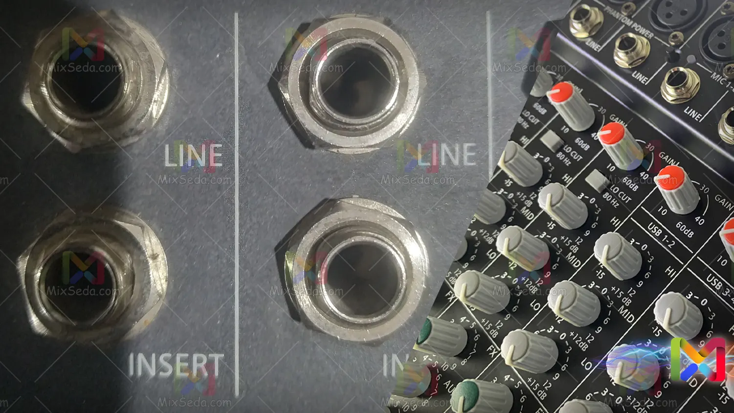 Line input in the mixer