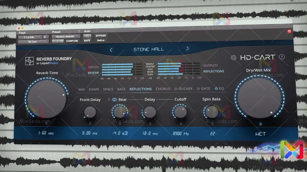 LiquidSonics HD Cart reverb updated